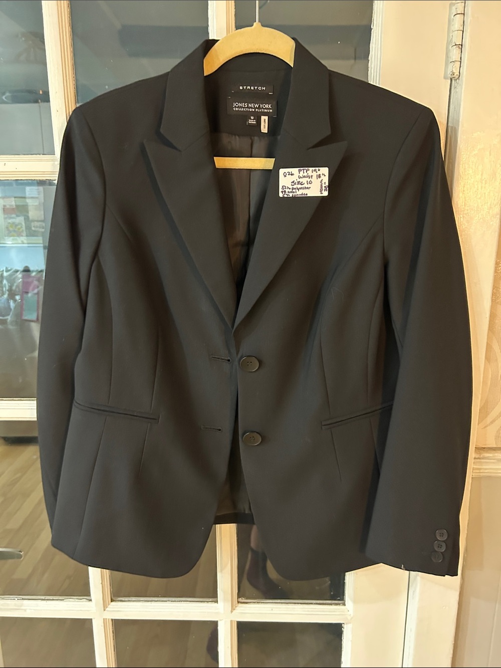 O26. Jones New York Black Women's Two-Button Blazer
